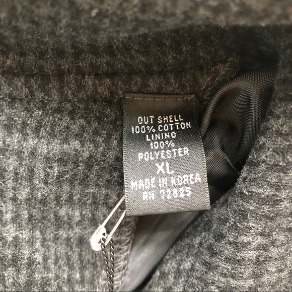 NWT CARNOUSTIE Men’s Gray Mock Neck Quarter Zip Jacket SIZE XL - Picture 5 of 5